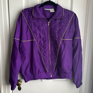 Vintage Women’s Purple Windbreaker Small